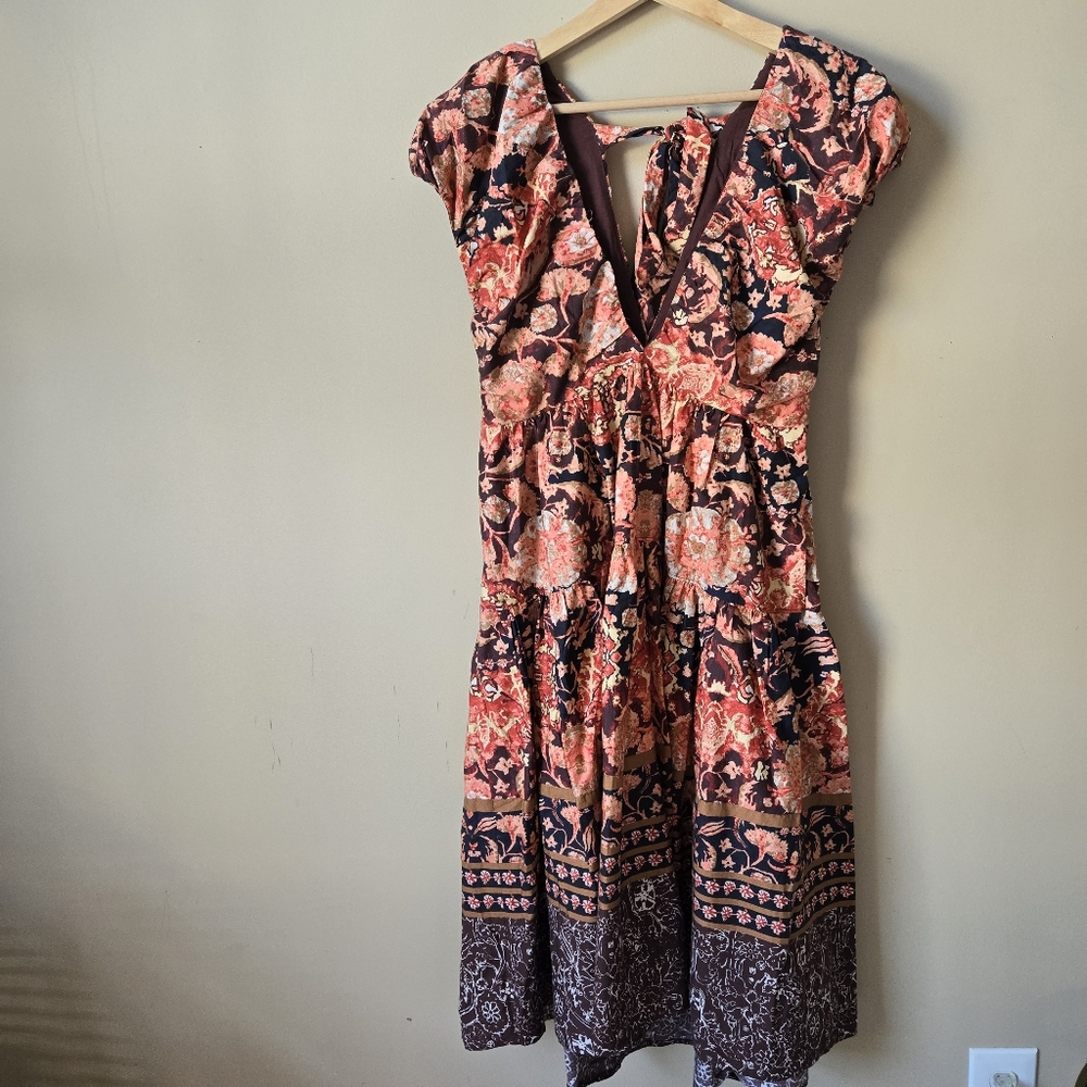 Anthropologi V-Neck Midi Dress - Picture 5 of 7